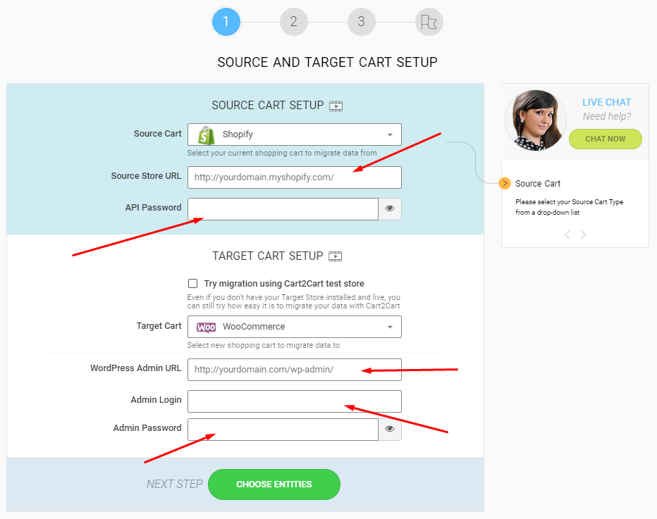 migrate from shopify to woocommerce