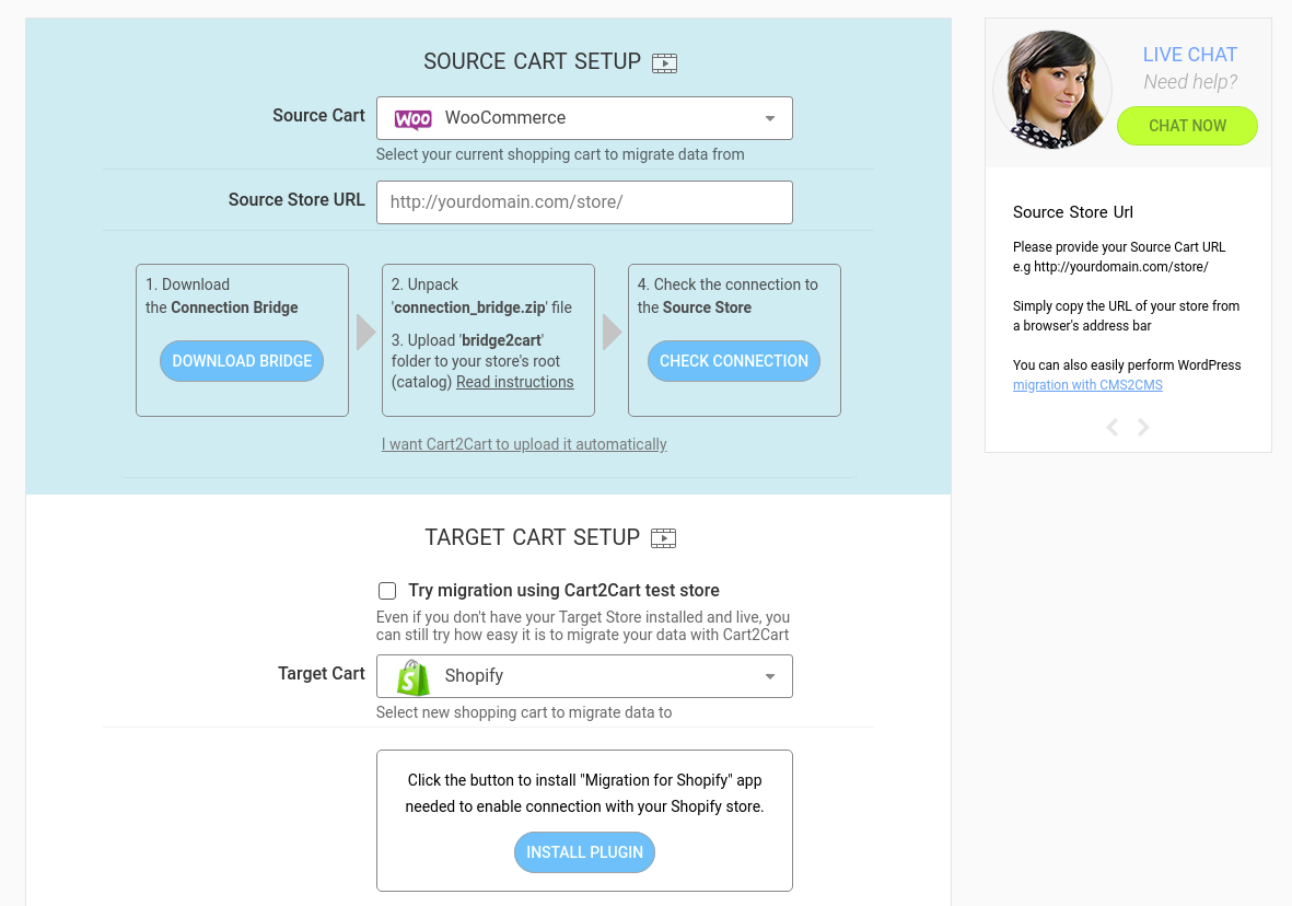woocommerce to shopify