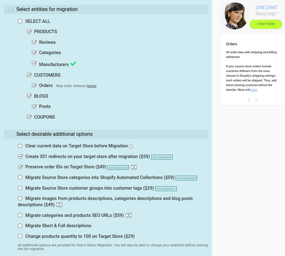 woocommerce to shopify
