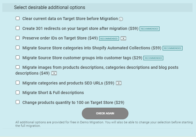 PrestaShop to Shopify