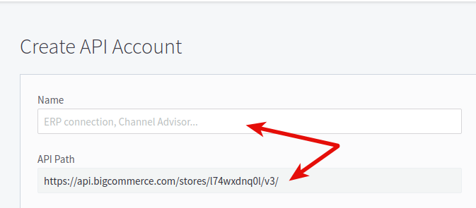 Where can I get BigCommerce API Path and API Token