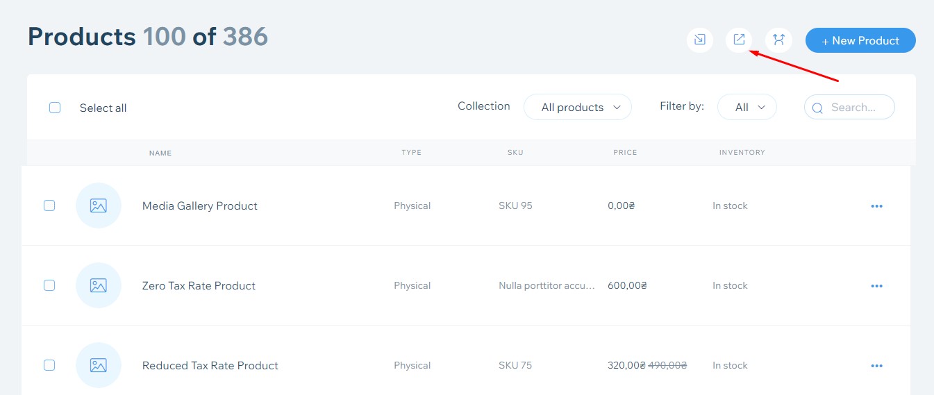 transferring website from wix to shopify