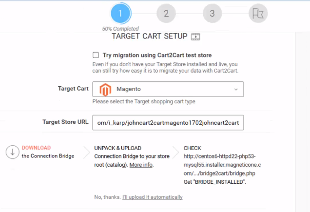 Magento credentials