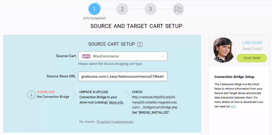 WooCommerce credentials