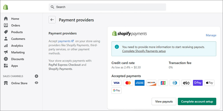 Shopify Payments