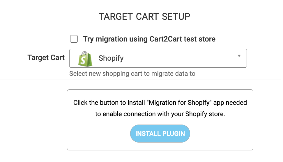 woocommerce to shopify target