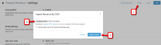 reviews migration to shopify