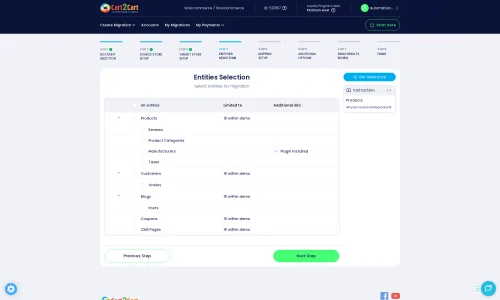 Data Entity Selection