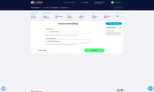 Source Store Setup
