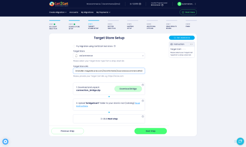 Click to enlarge the image Target Store Setup