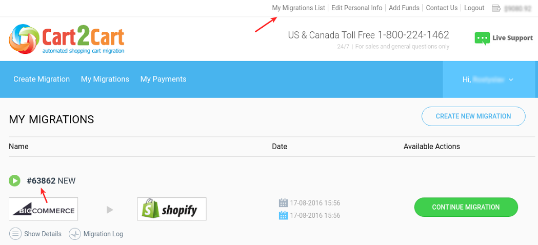 Migration ID and Ticket ID