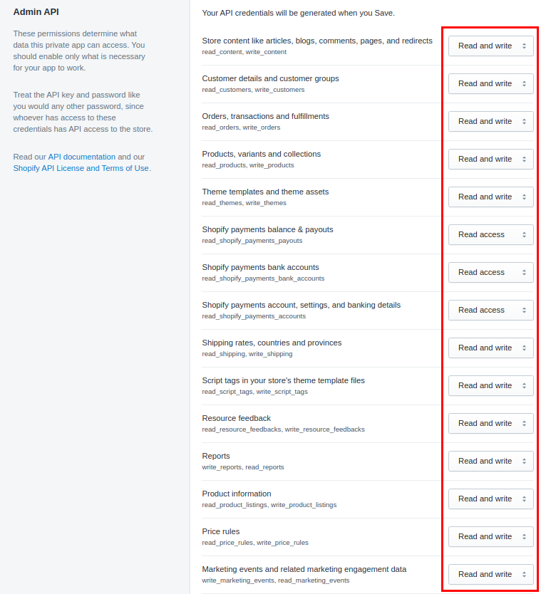 shopify app