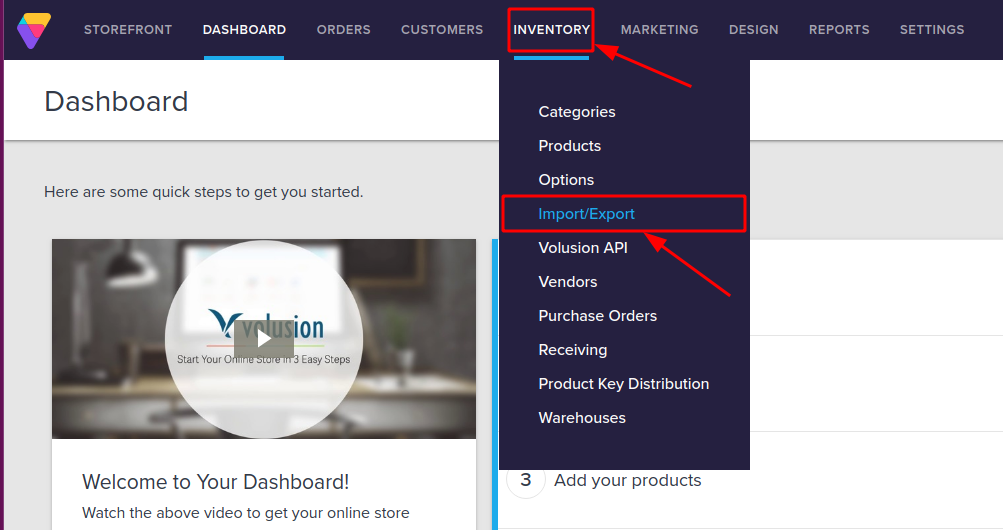 How to export data from Volusion in CSV Based Format