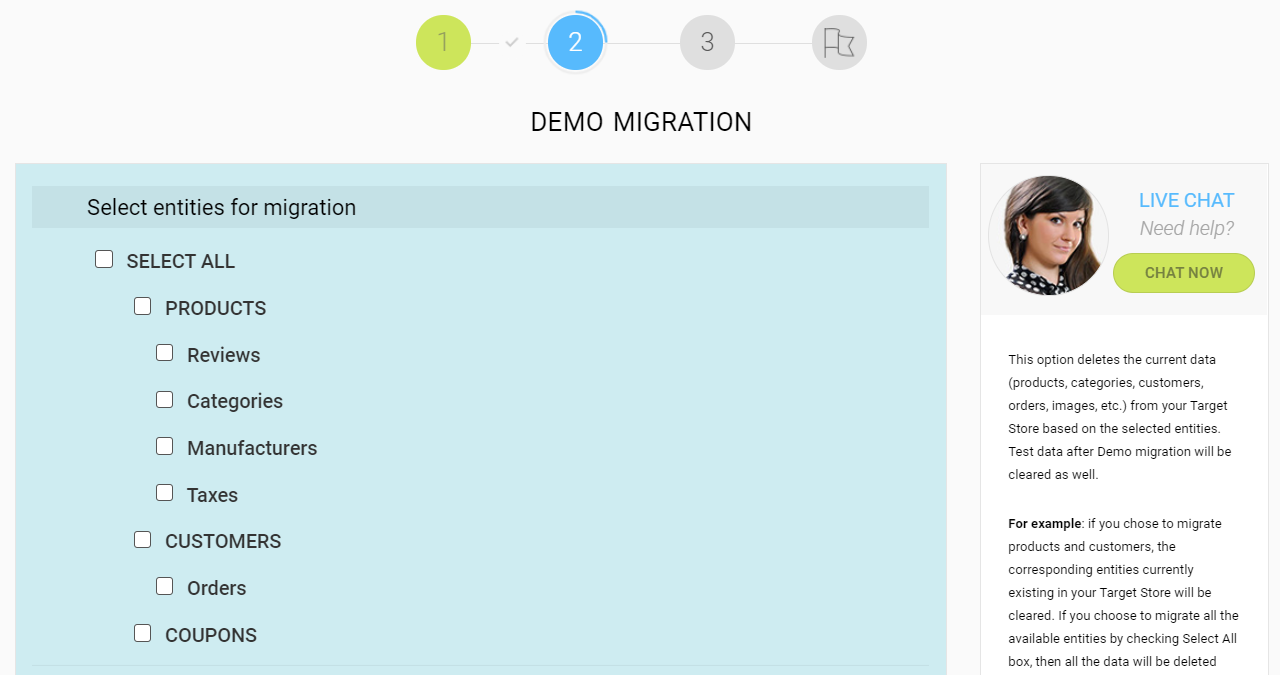 PrestaShop to Magento migration 