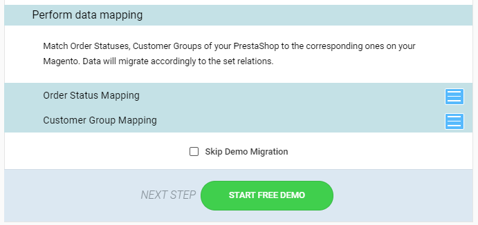 PrestaShop to Magento migration 