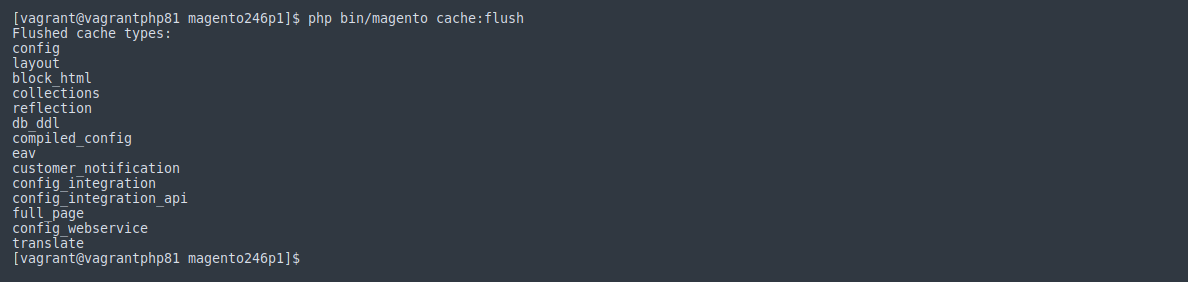 Flush the cache