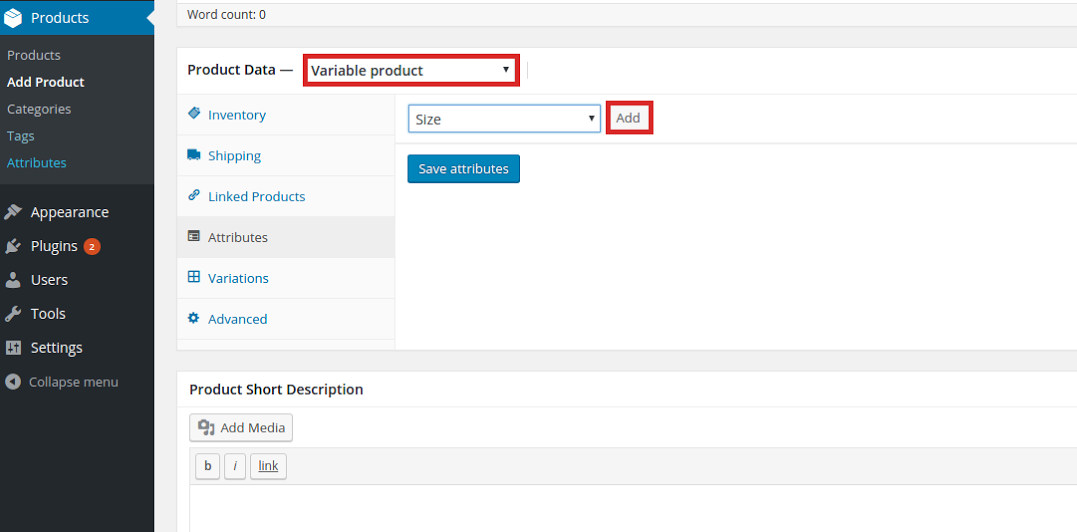 how to add variable product in woocommerce