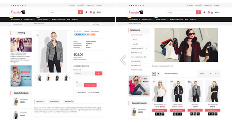 opencart themes