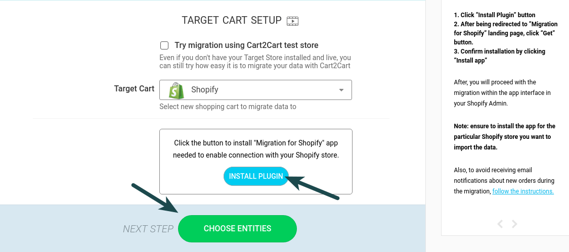 zen cart to shopify