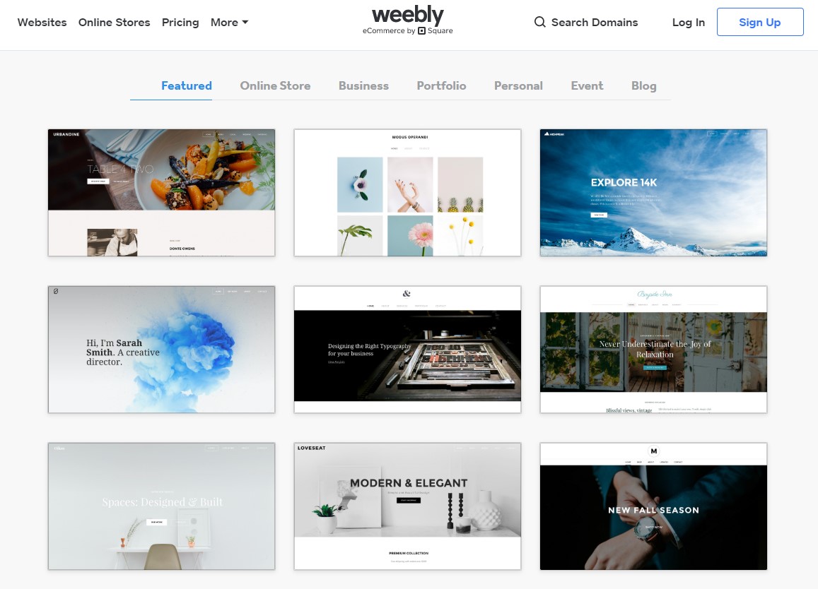 shopify vs weebly vs wix