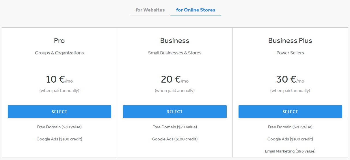 shopify vs weebly vs wix