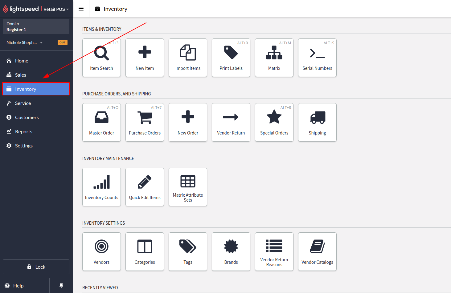 Lightspeed data files export