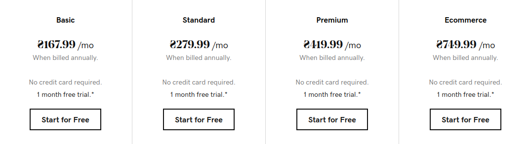 godaddy pricing plans