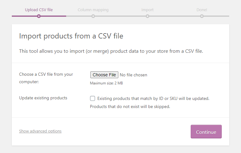 how to export woocommerce products