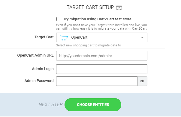export opencart products
