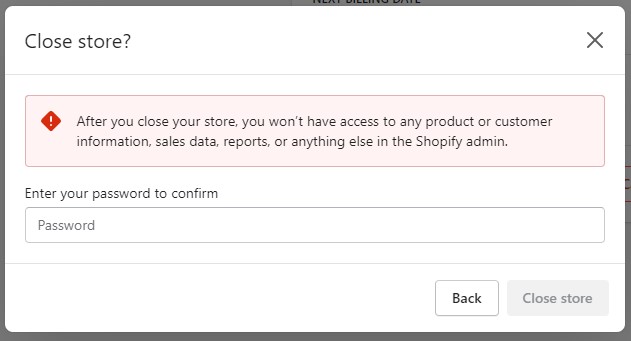 How to Close Shopify Store