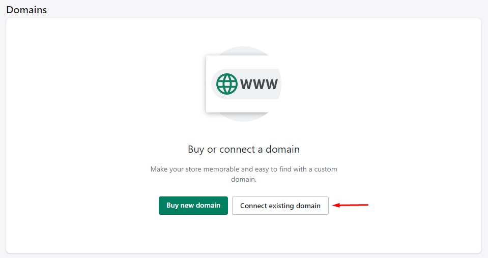 How to add or change a Shopify domain