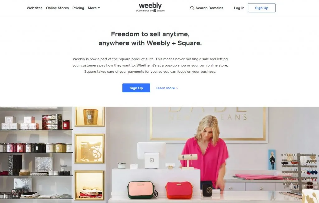 shopify and weebly