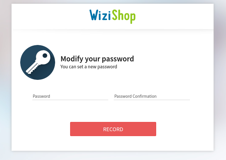 wizishop invalid credentials