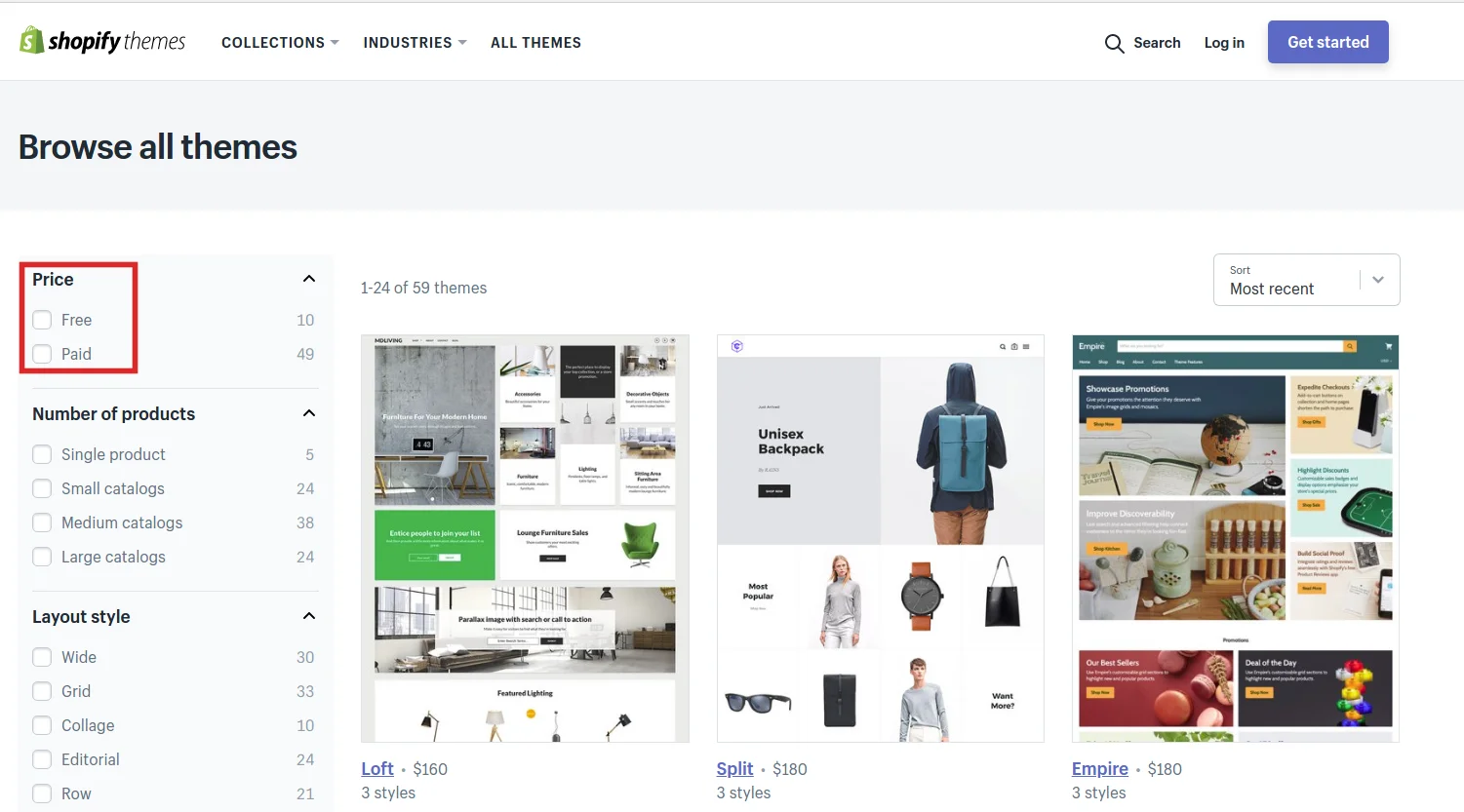 Etsy vs Shopify: Design options