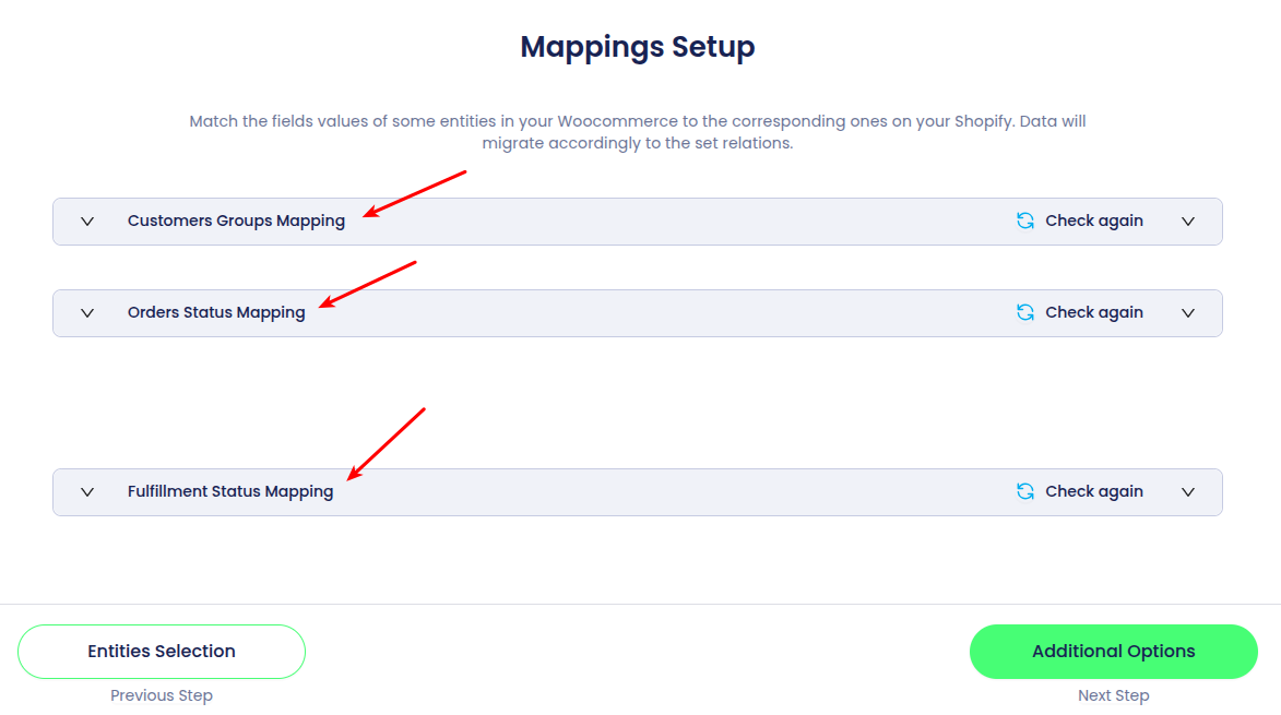 select mapping