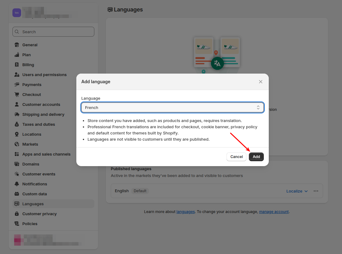 shopify multiple languages