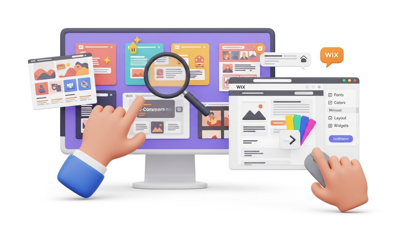 How to change WIX template and theme?