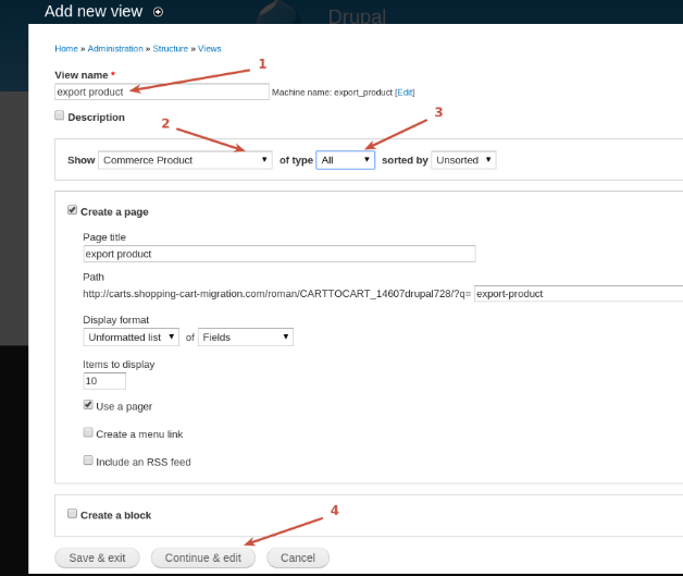 How to export files from Drupal Commerce?