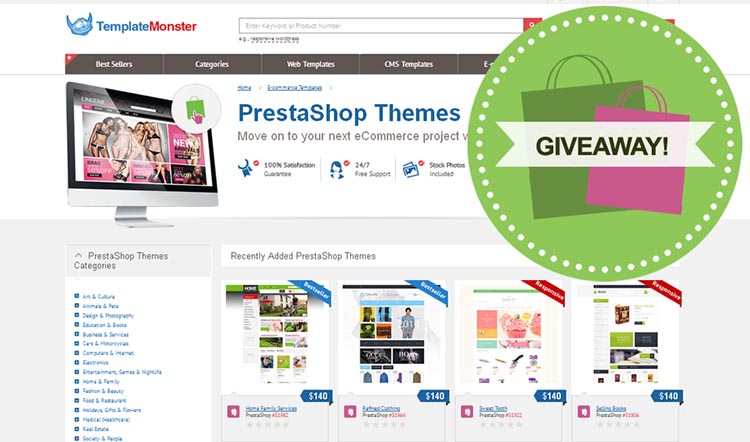 Win a PrestaShop Theme from TemplateMonster Win a PrestaShop Theme from TemplateMonster