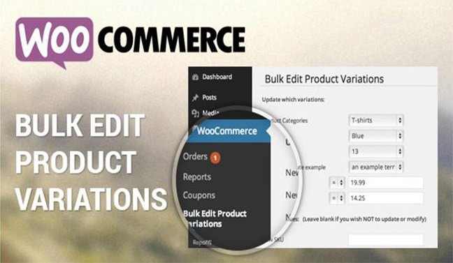 woocommerce variations