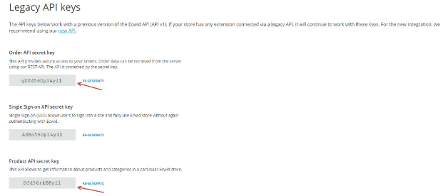 How to retrieve API details and Store ID from Ecwid admin panel?