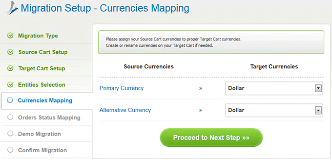 Map Currencies How to Migrate X-Cart to PrestaShop