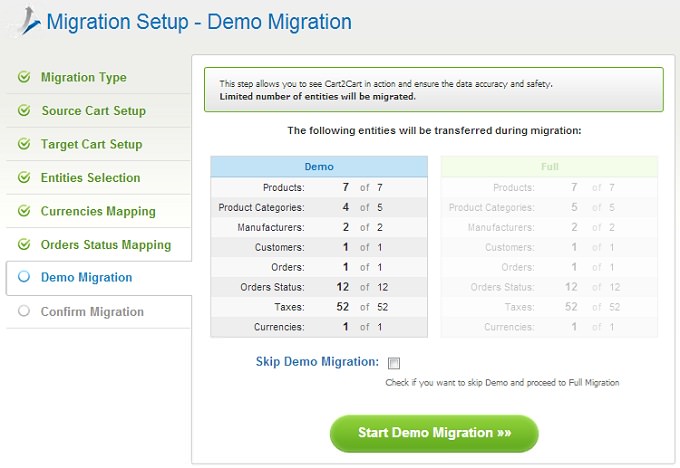 Demo Migration How to Migrate PrestaShop to osCommerce