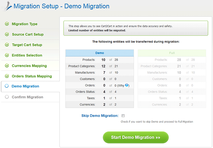 Demo Migration How to Migrate osCommerce to CS-Cart
