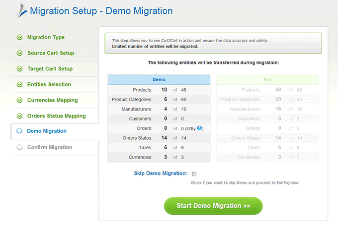 Demo Migration How to Migrate from OpenCart to osCommerce