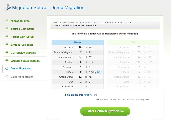 Demo Migration How to Migrate Magento to osCommerce