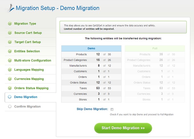 Demo Migration How to migrate PrestaShop to Magento