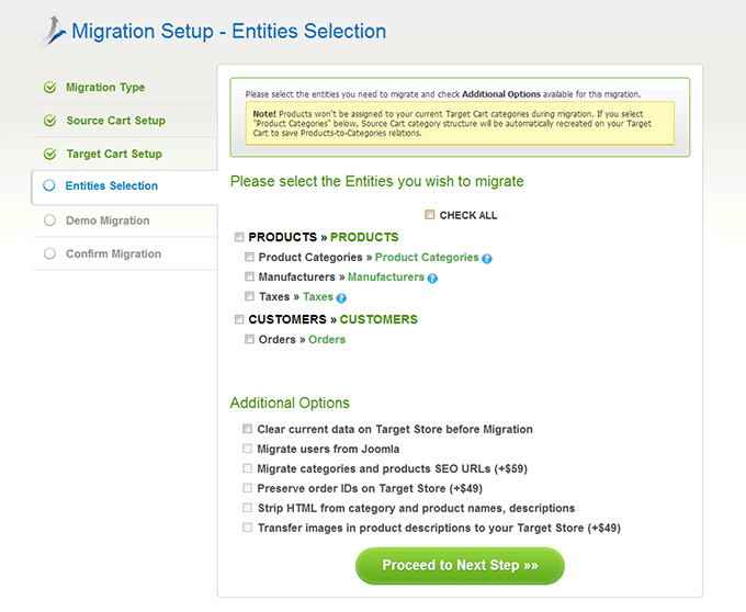 Entities How to Migrate VirtueMart to OpenCart