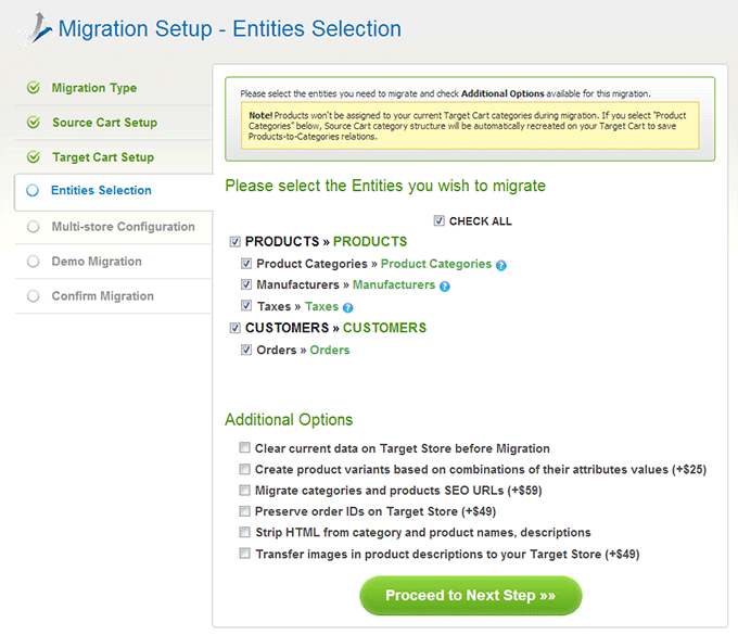 Pick Entities How to Migrate from CS-Cart to Magento