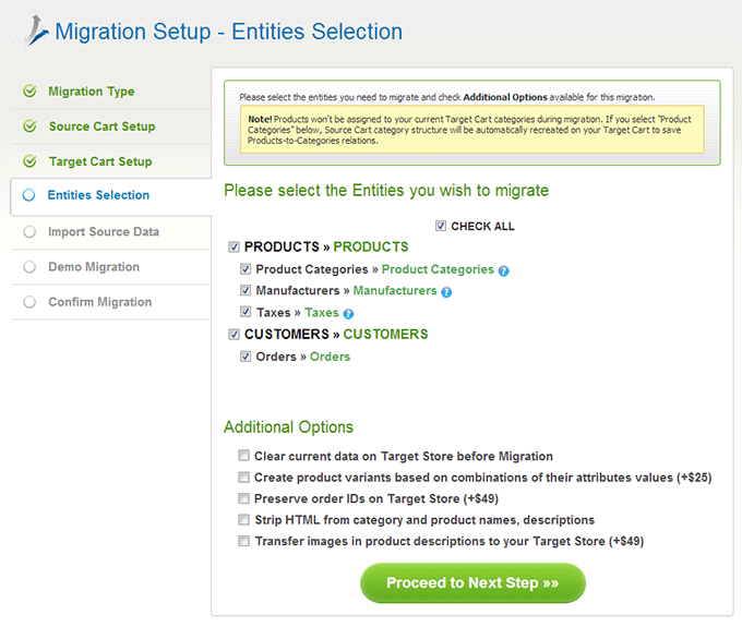 Pick Entities How to Migrate from Volusion to Magento
